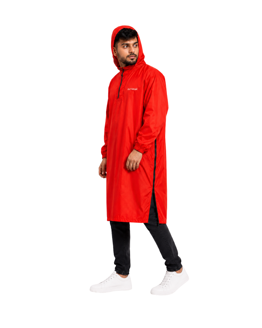 Men’s Waterproof Long Rain Poncho with Hood