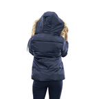 Premium Winter Ladies Jacket With Fa Hood-LIVIA NAVY