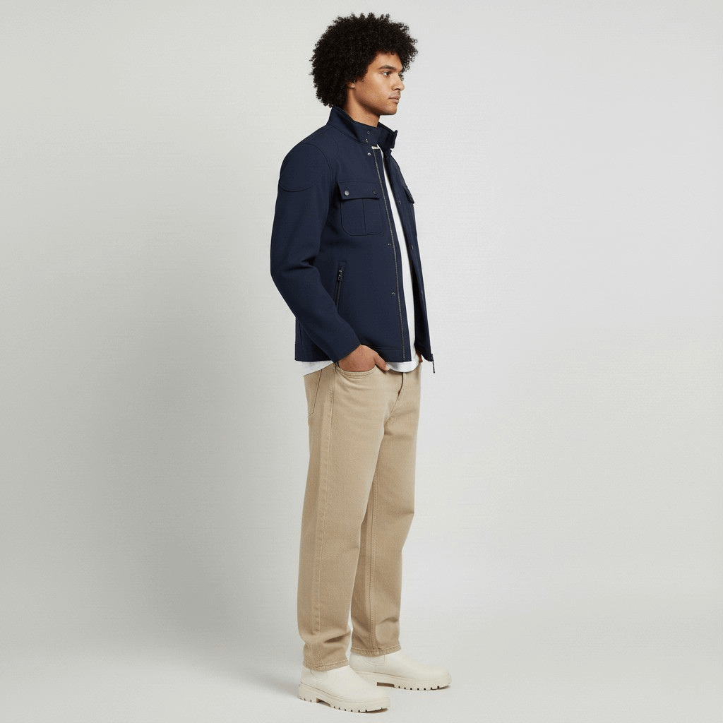 Exclusive Men's Premium Stylish jacket Top - Navy