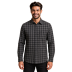 Stylish Gents Full Sleeve Check Shirt – Black