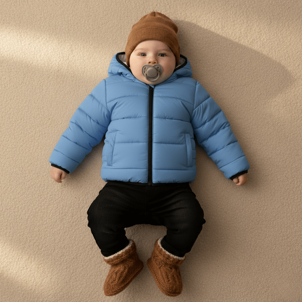 Kid's High Quality Premium Padding Jacket - Toddler Solid Sky Blue