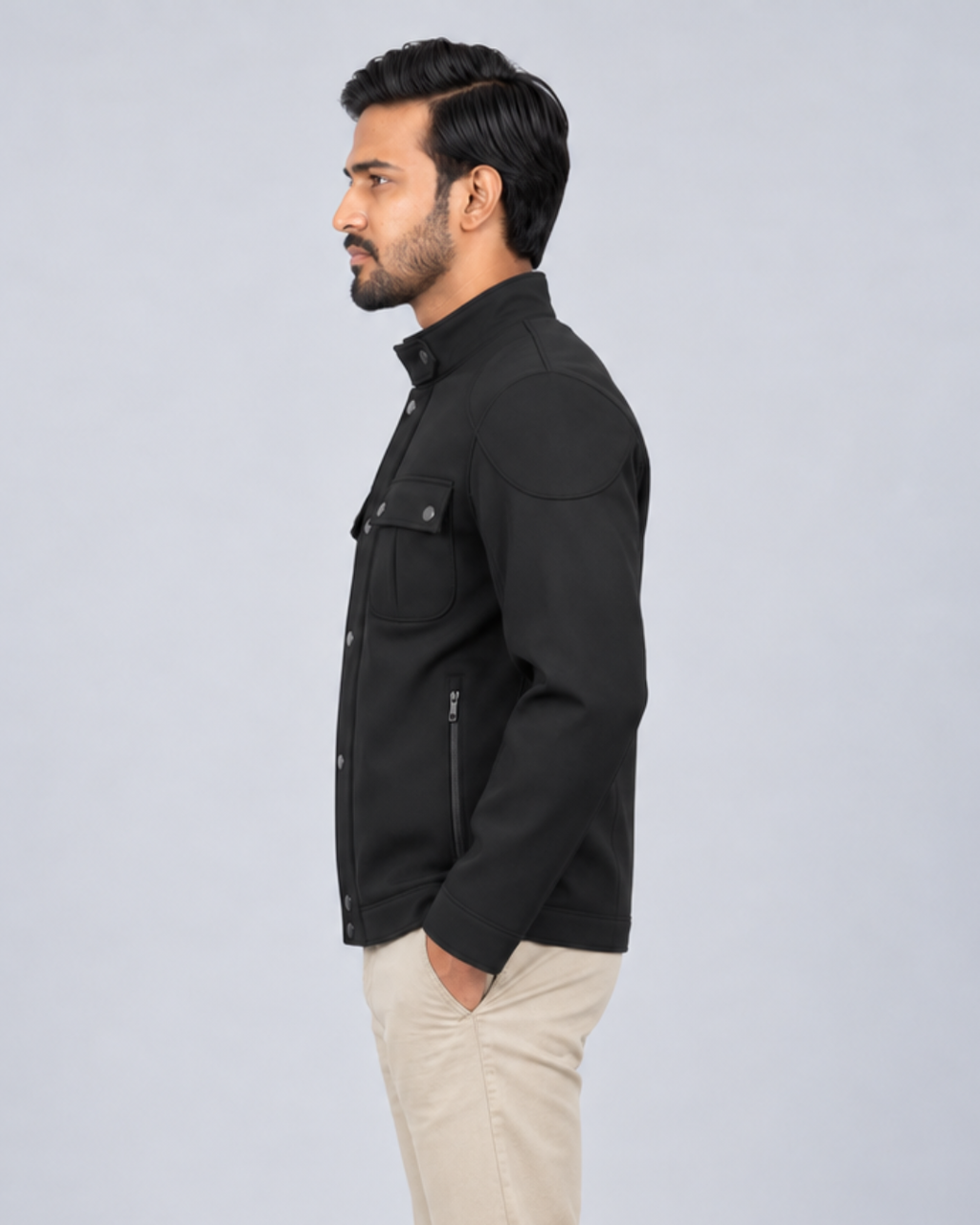 Exclusive Men's Premium Stylish jacket Top - Black