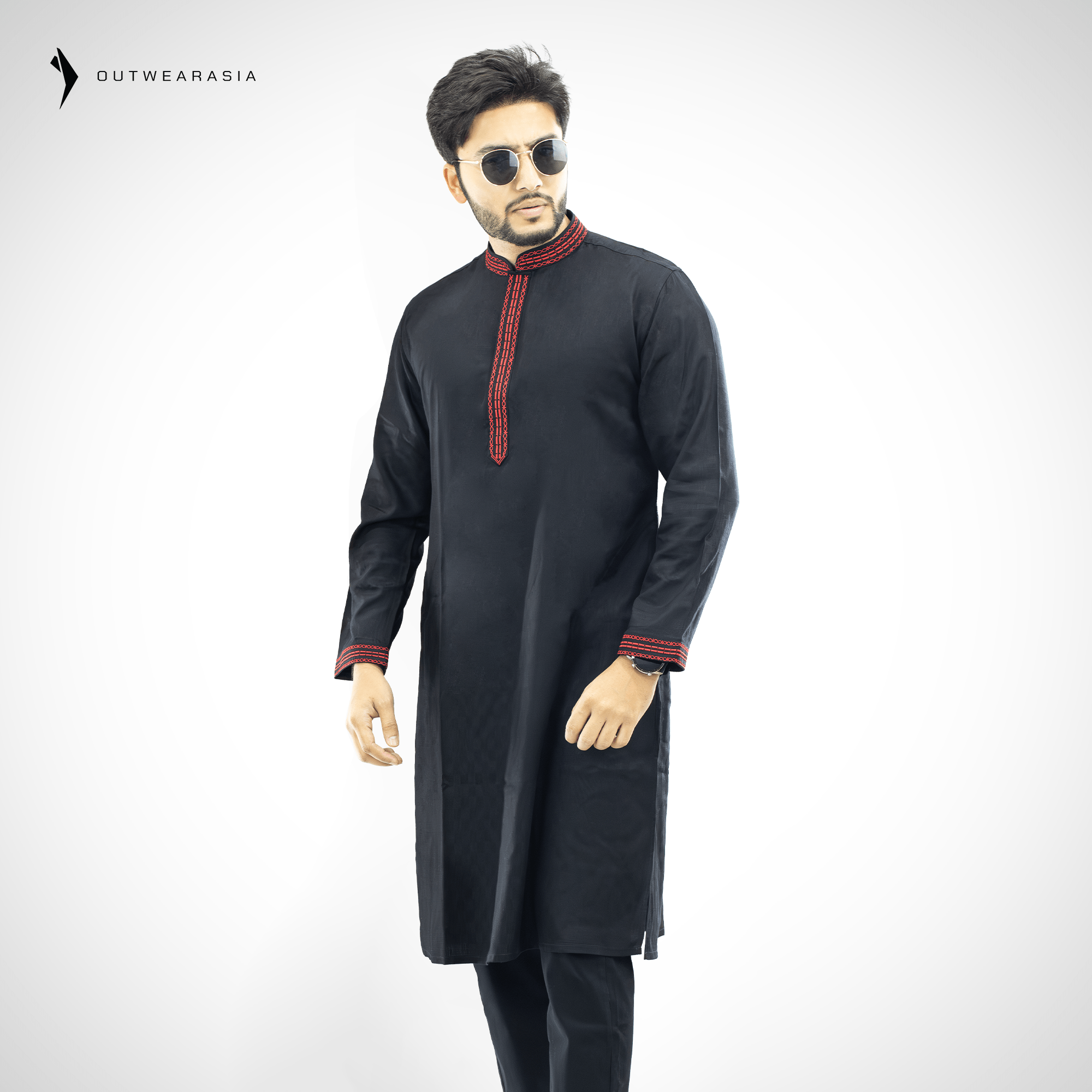 Outwear Exclusive Cotton Embroidery Panjabi - A3