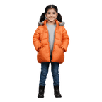 Girl's High Quality Premium Jacket - Artie-Orange