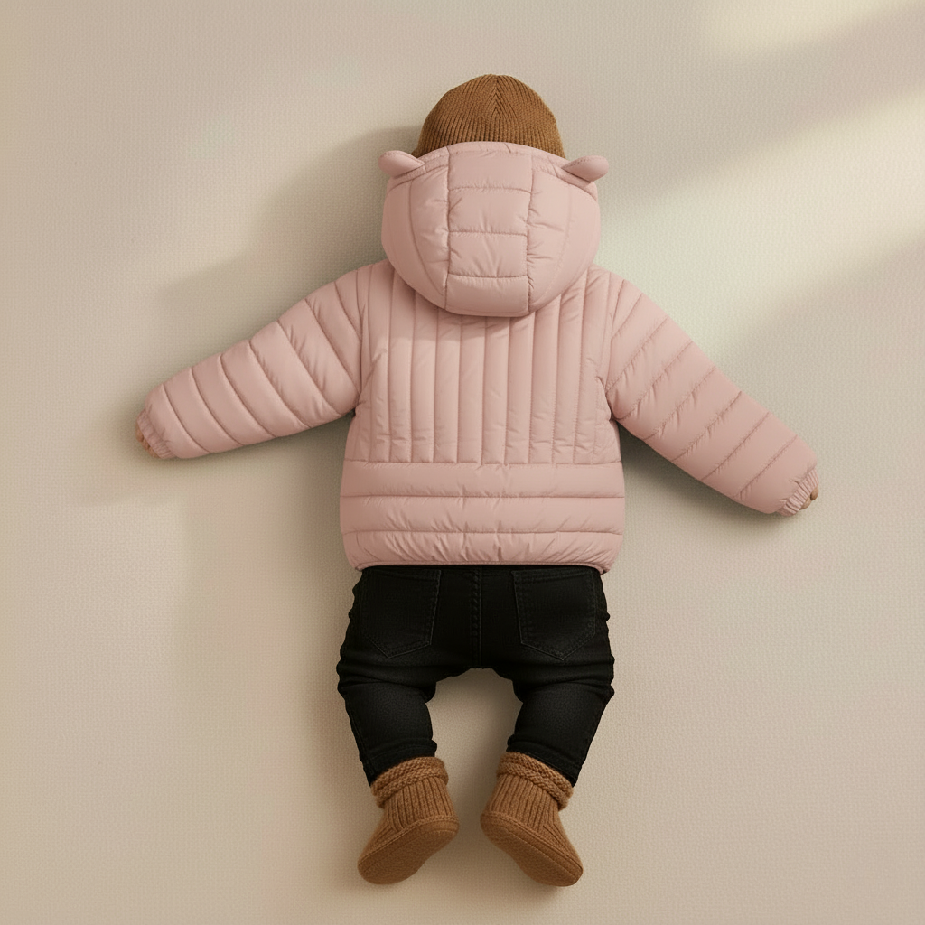 Kid's High Quality Premium Padding Jacket - Toddler Cat face 1