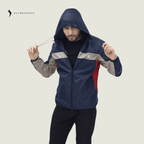Premium Biker Dust coat Windbreaker- Colton Navy