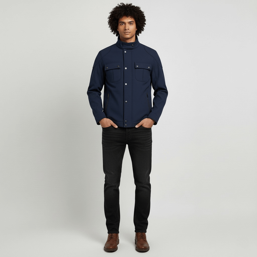 Exclusive Men's Premium Stylish jacket Top - Navy