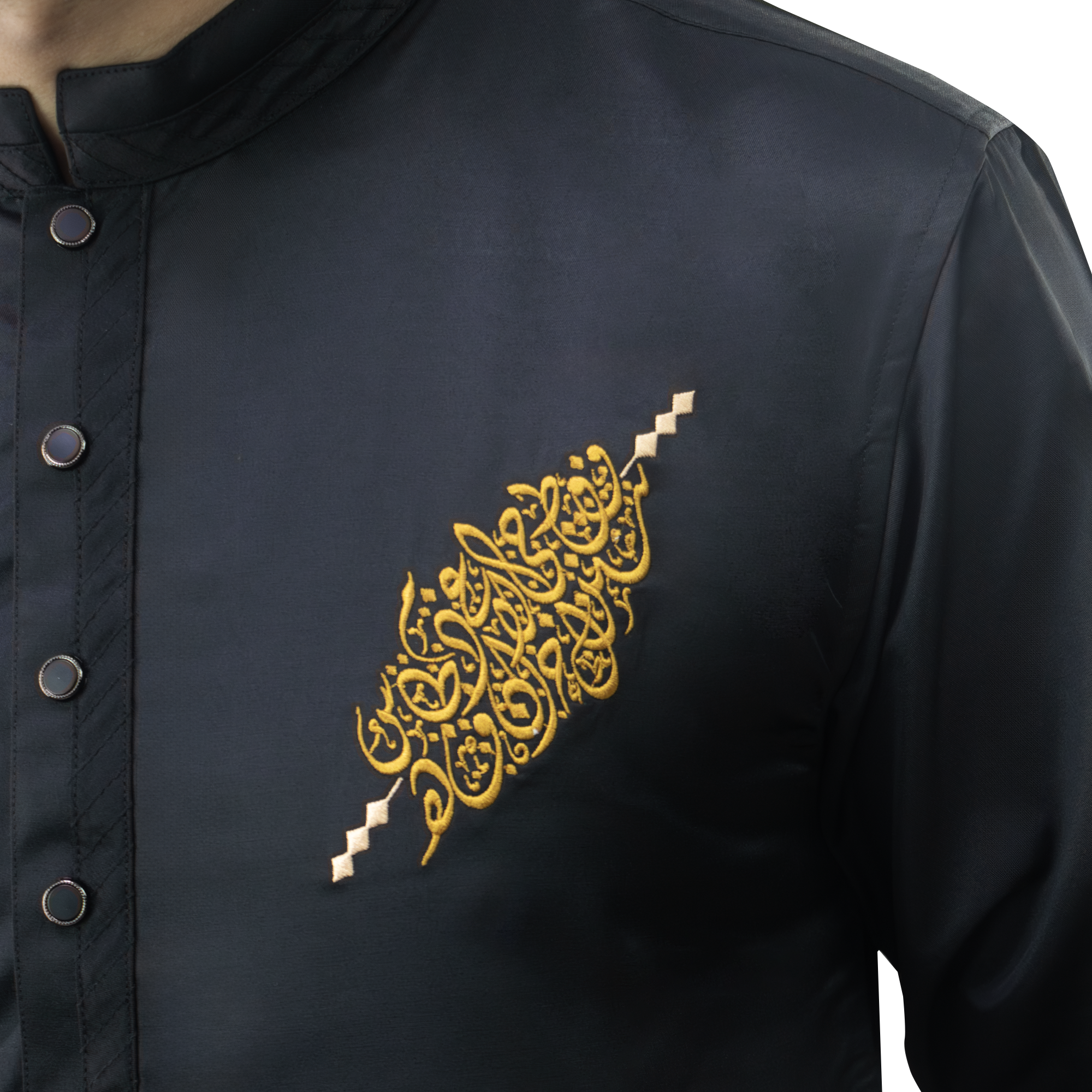 CALLIGRAPHY PUNJABI-TROPICAL SUITING TWILL FABRIC A9