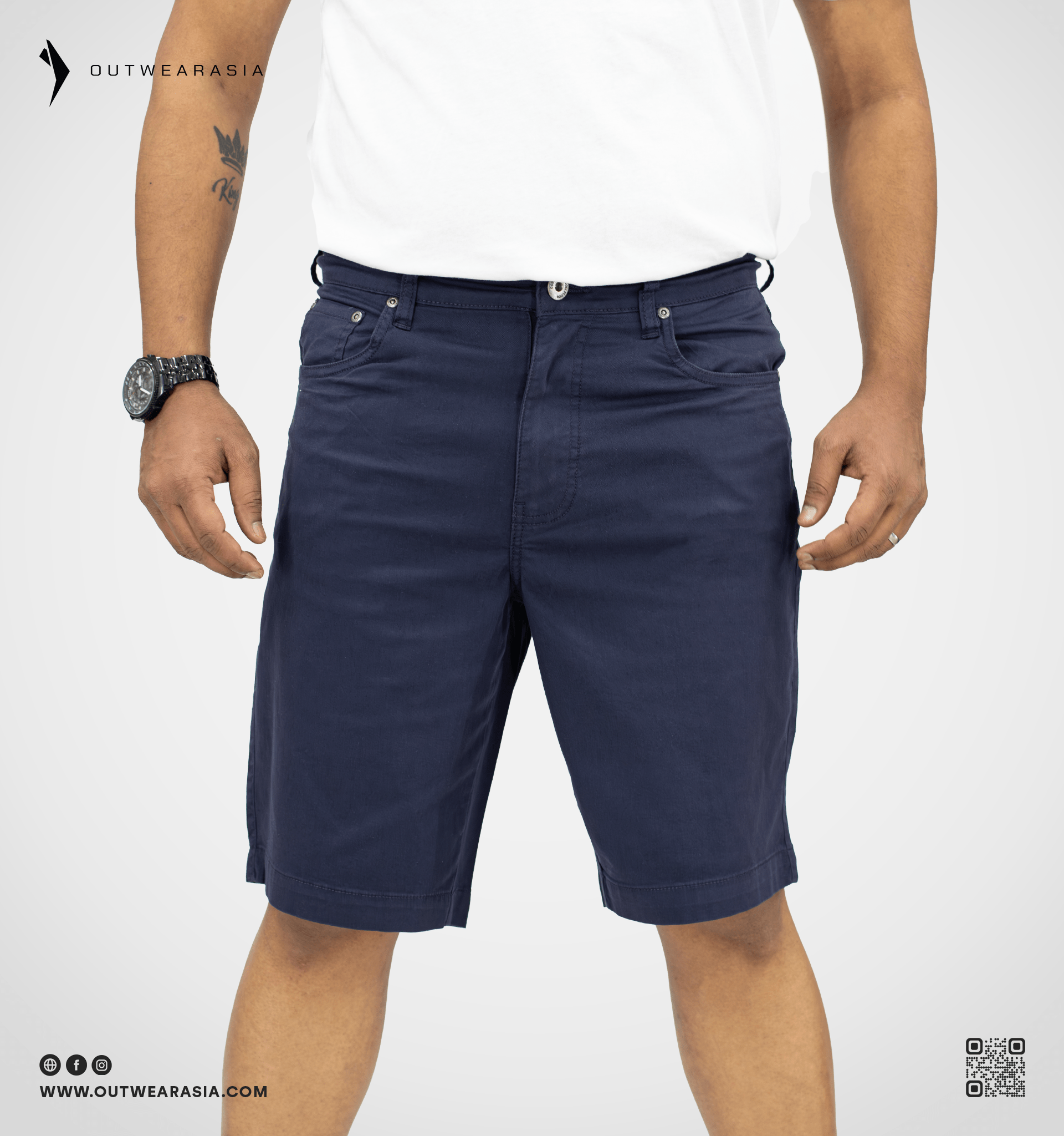 Outwear- Premium Chino Shorts Navy