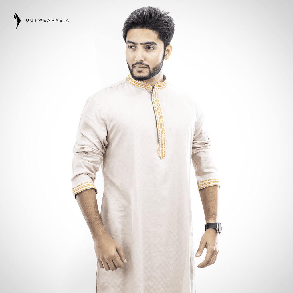 Outwear Exclusive Cotton Embroidery Panjabi - A3