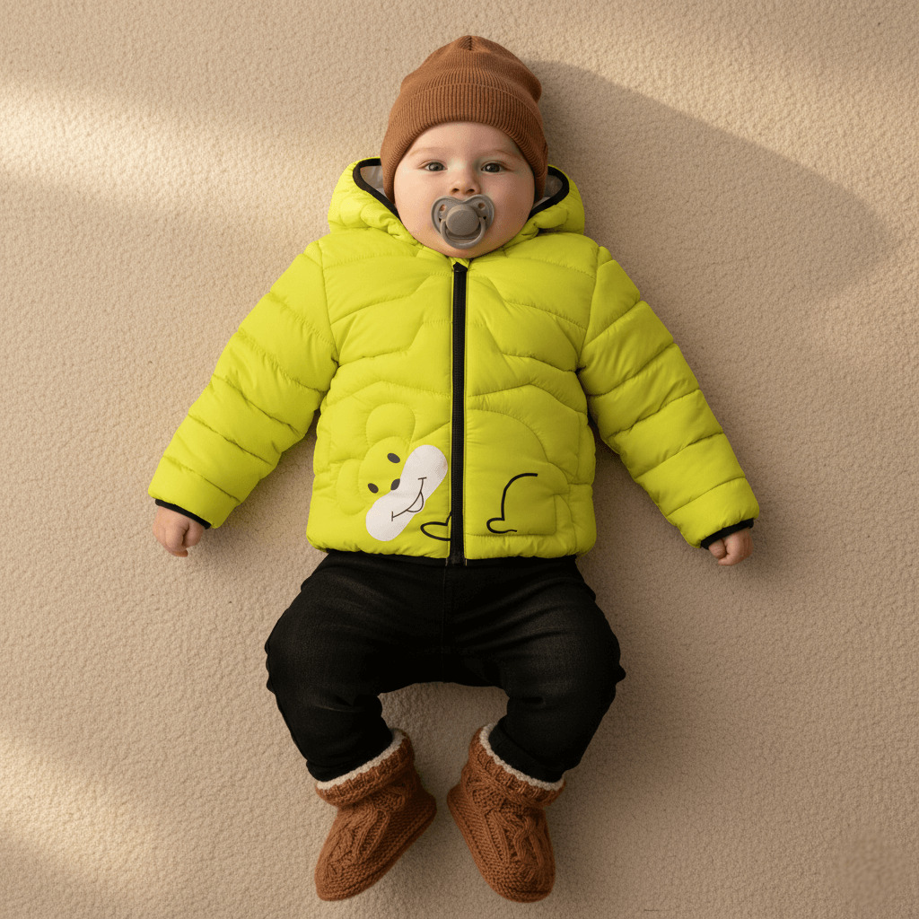 Kid's High Quality Premium Jacket Bear Face - Toddler_Neon