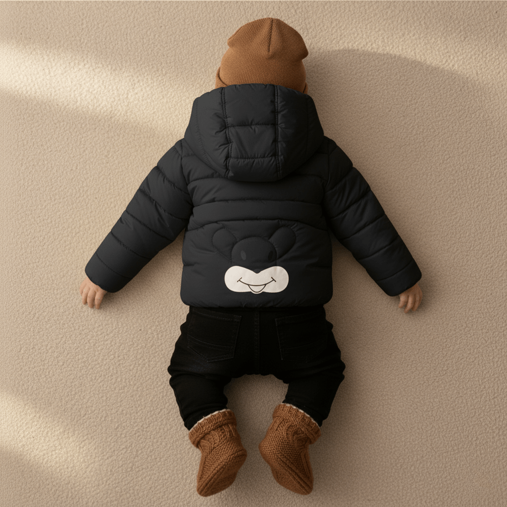 Kid's High Quality Premium Padding Jacket - Toddler Bearface Black