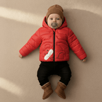 Kid's High Quality Premium Padding Jacket - Toddler Bearface Red