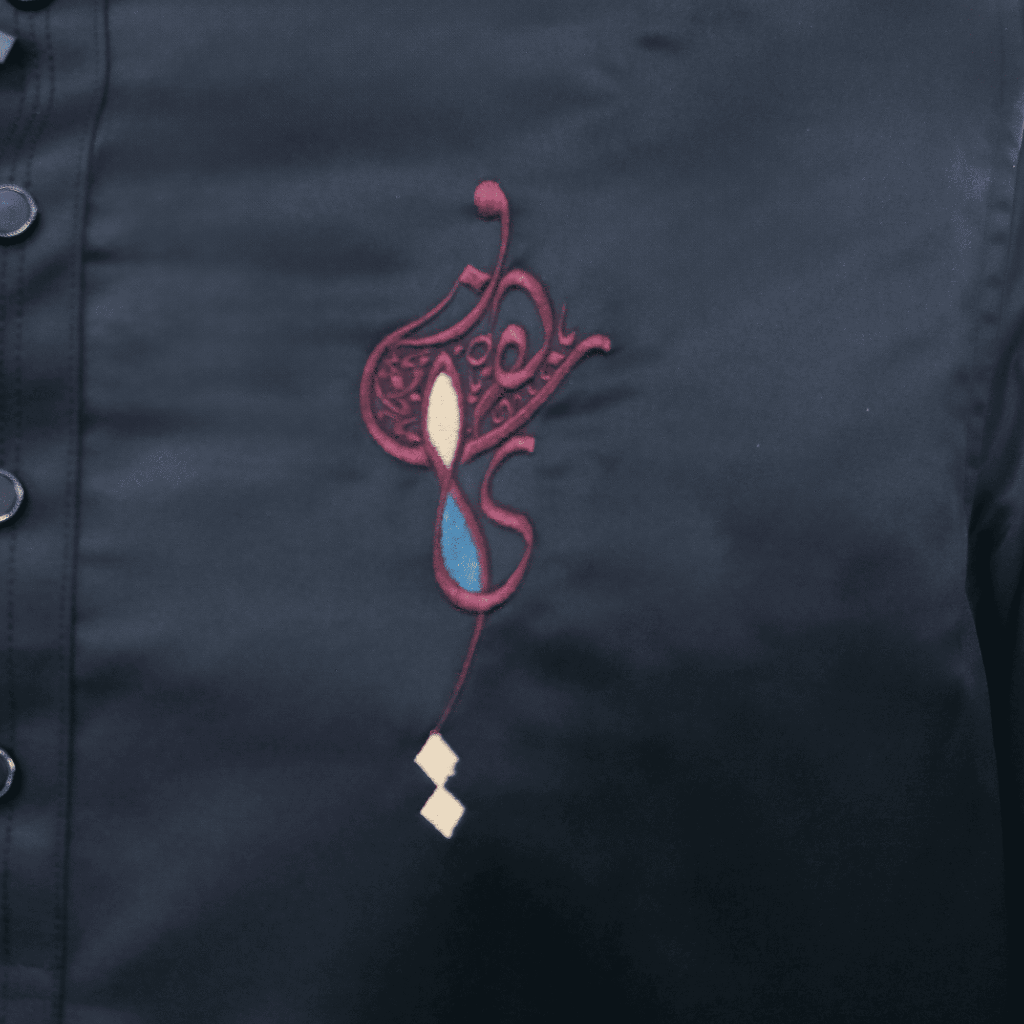 Outerwear Premium Embroidery Panjabi-AlCALLIGRAPHY PUNJABI-TROPICAL SUITING TWILL FABRIC A11Saber (Copy) (Copy)