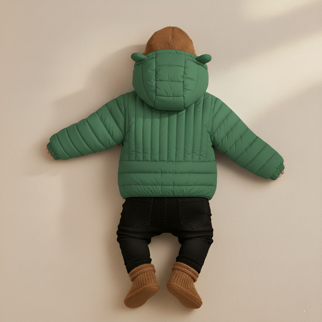 Kid's High Quality Premium Padding Jacket - Toddler Cat face 1