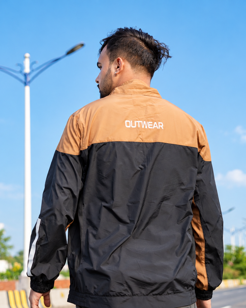 Biker Windbreaker Typhoon -Camel Brown