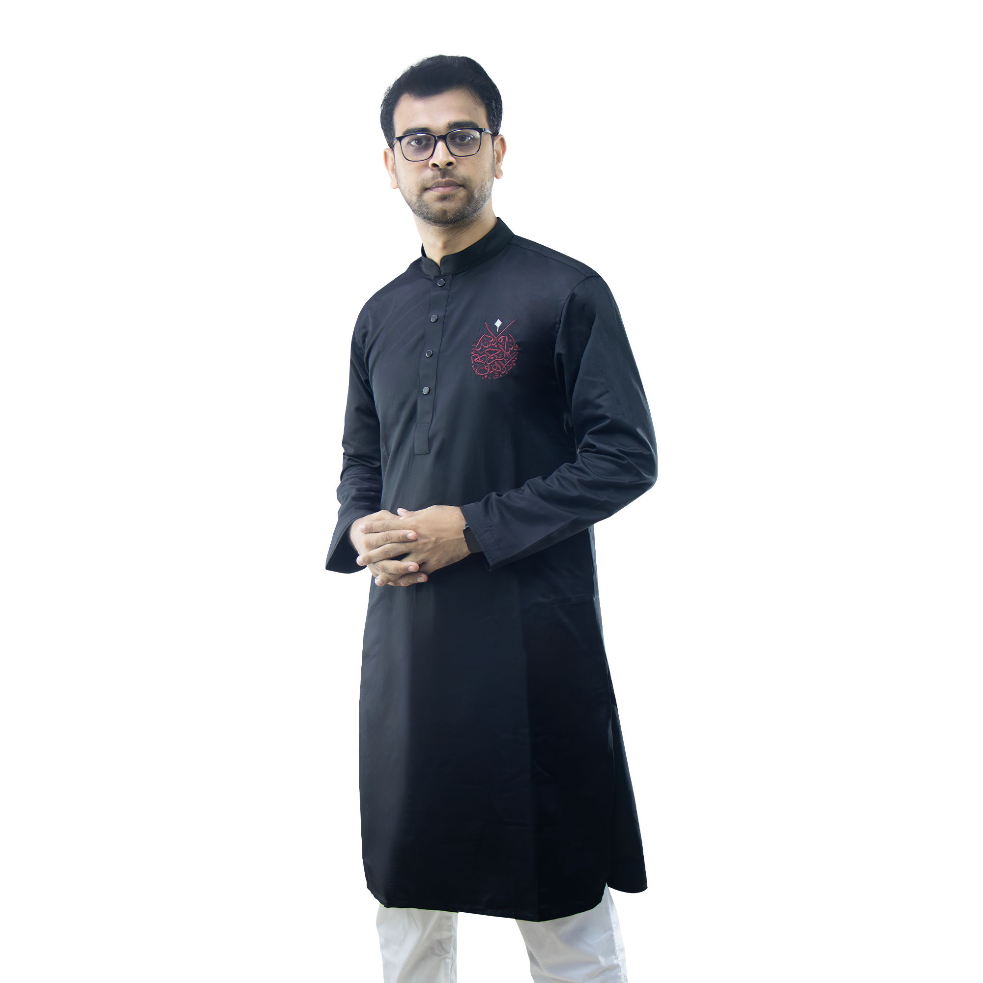 CALLIGRAPHY PUNJABI-TROPICAL SUITING TWILL FABRIC A7