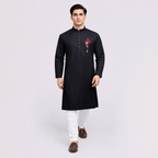 Outerwear Premium Embroidery Panjabi-CALLIGRAPHY PUNJABI