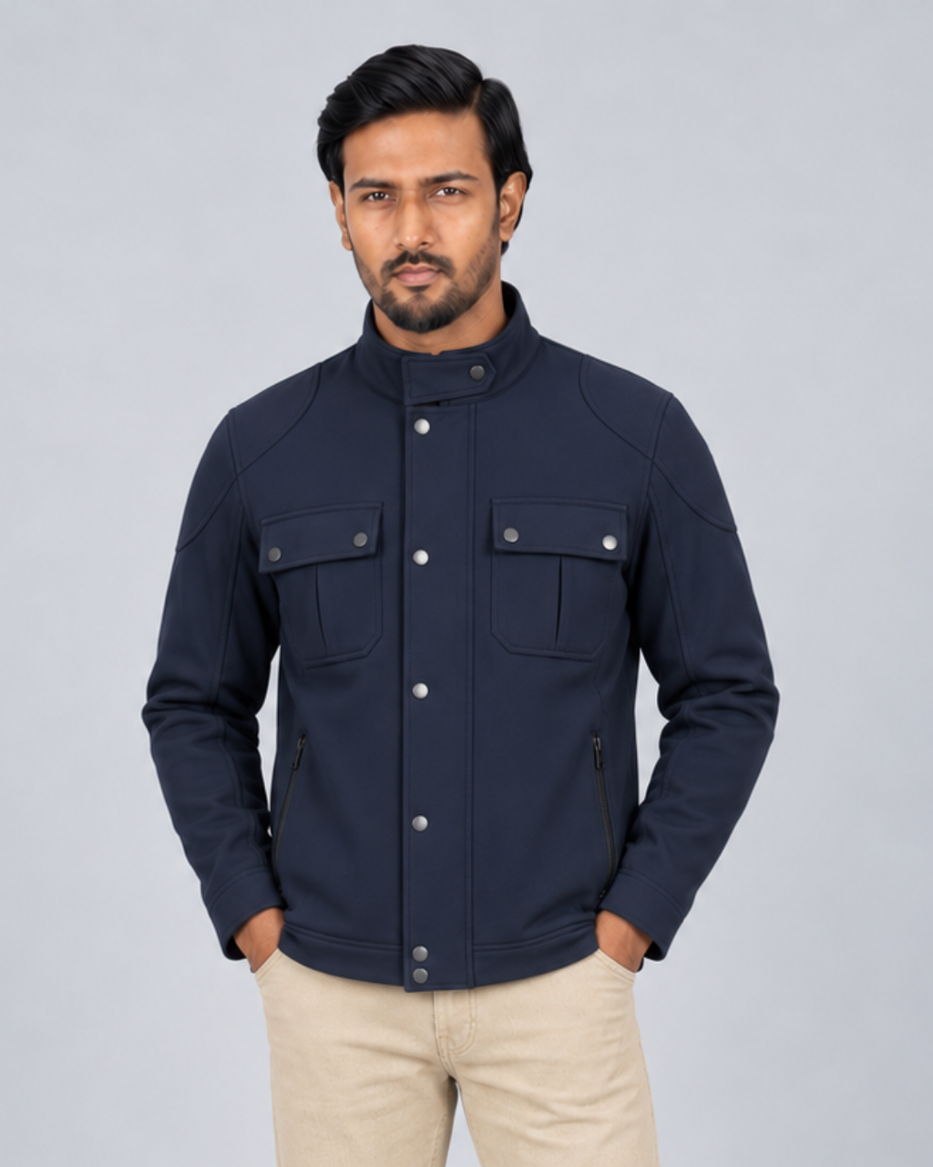 Exclusive Men's Premium Stylish jacket Top - Navy