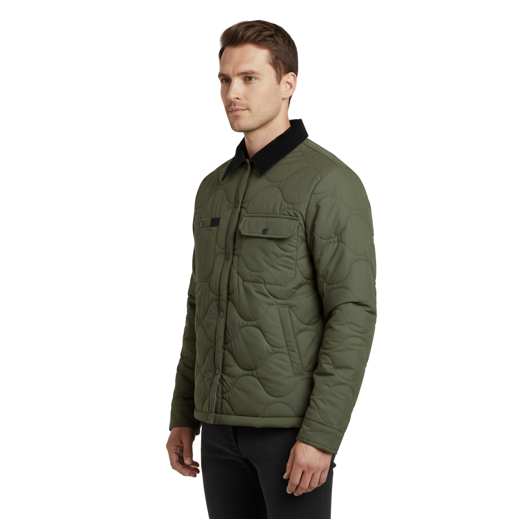 Men's Stylish Premium Padded Jacket Dew Olive