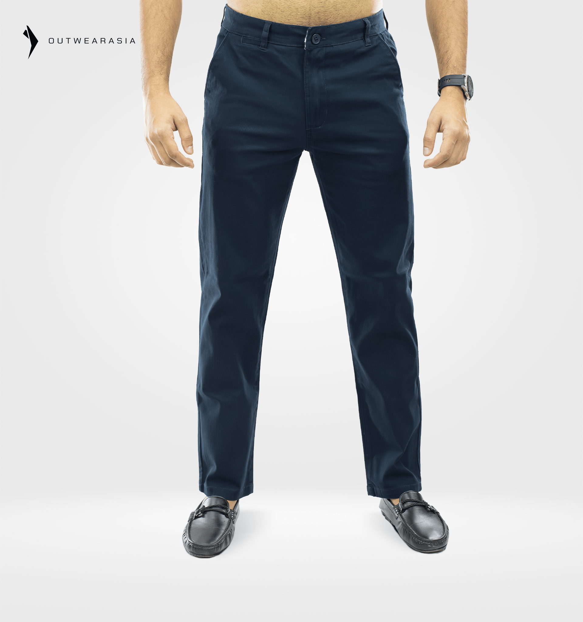 Outwear- Men's Twill Chino Pant Long - Navy