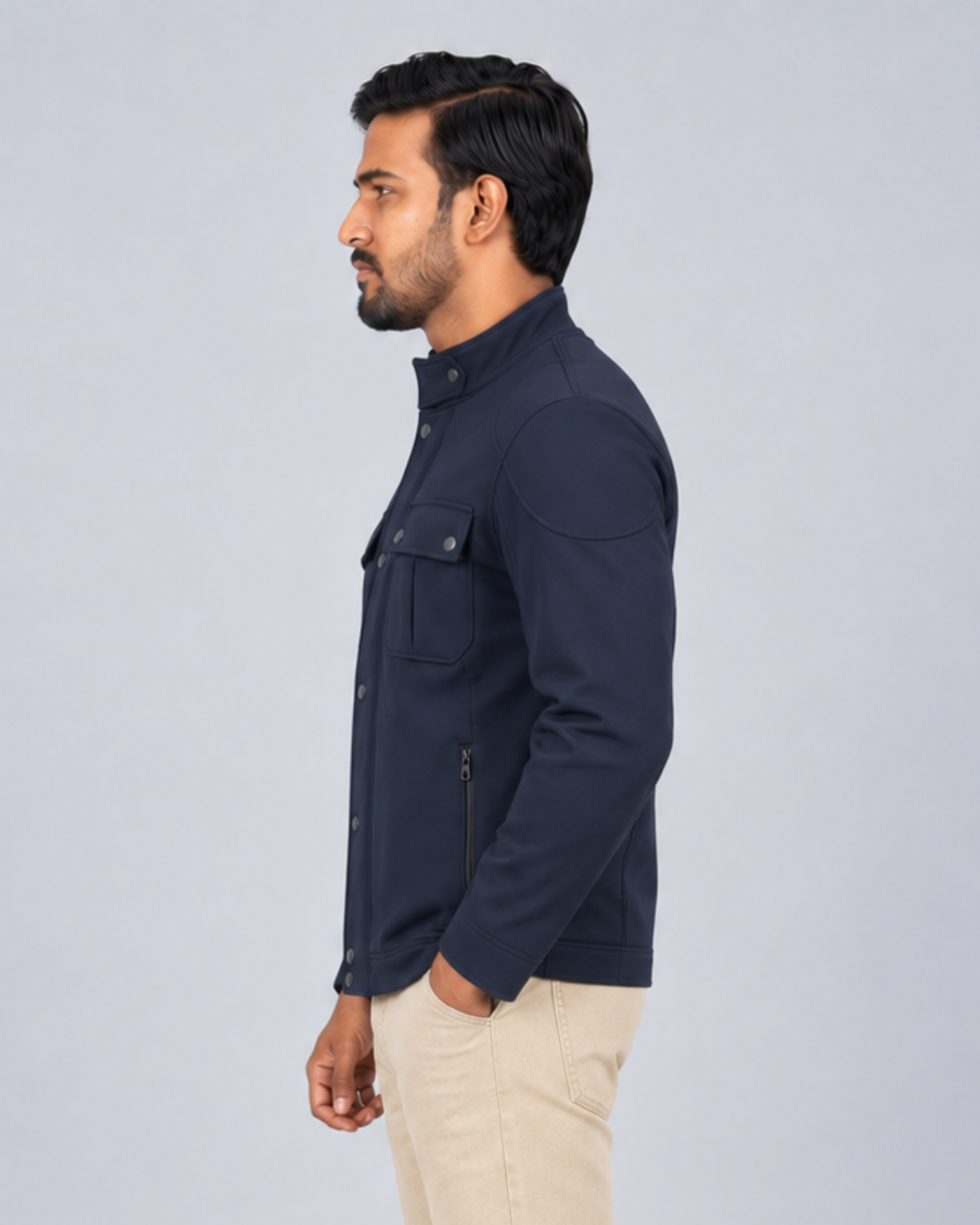 Exclusive Men's Premium Stylish jacket Top - Navy