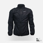 Windbreaker Travel Jacket with Portable Bag-Black
