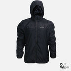 Windbreaker Travel Jacket with Portable Bag-Black