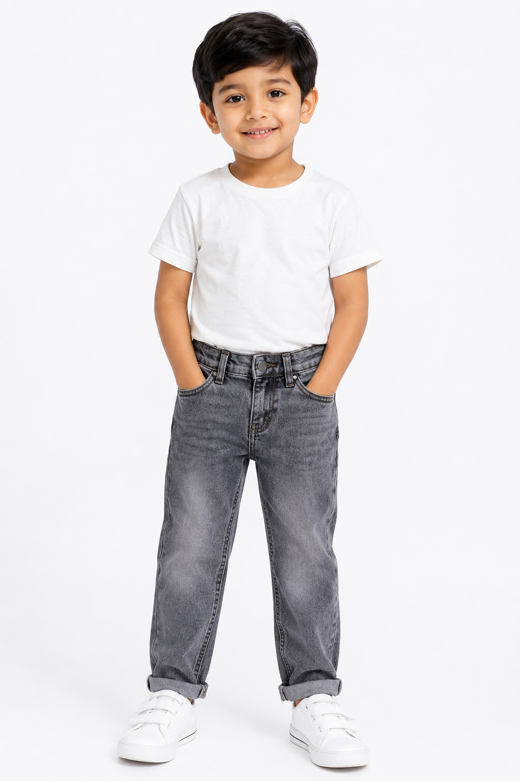 Boys Grey Denim Jeans