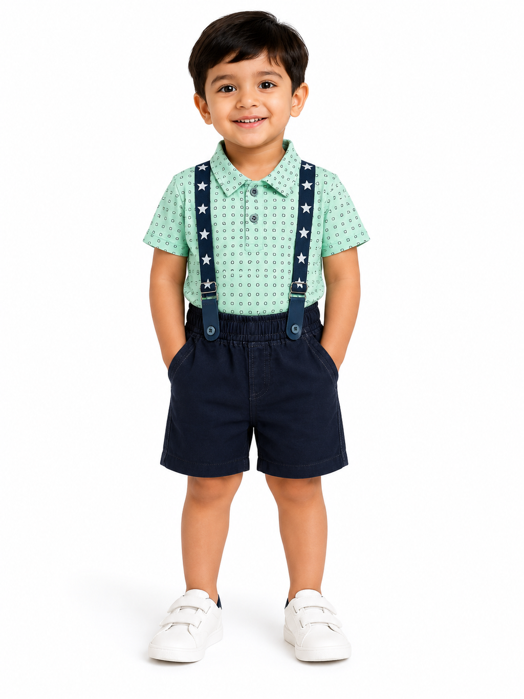 Boys Green Polo Set
