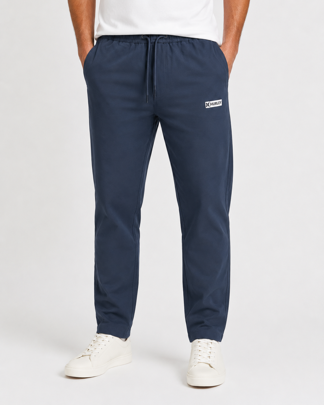 Men’s Casual Drawstring Pant Combo Pack – Navy Blue & Mustard Brown
