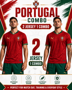 Portugal Home Jersey Combo Pack – 2 Jerseys 1 Combo