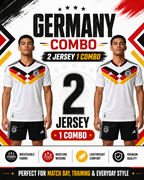 Germany Football Jersey Combo Set – 2 Jersey 1 Combo