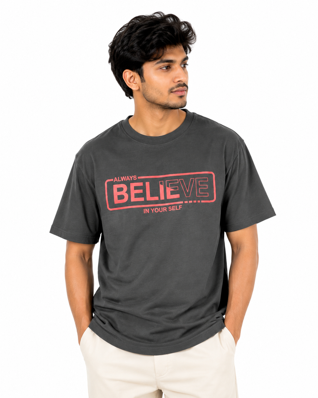 Believe Drop-Shoulder T-Shirt