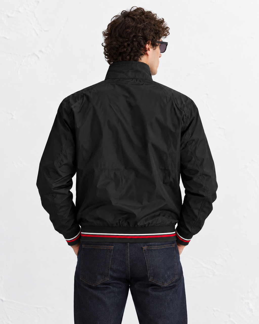 AW06 Men's black Green Bomber Jacket