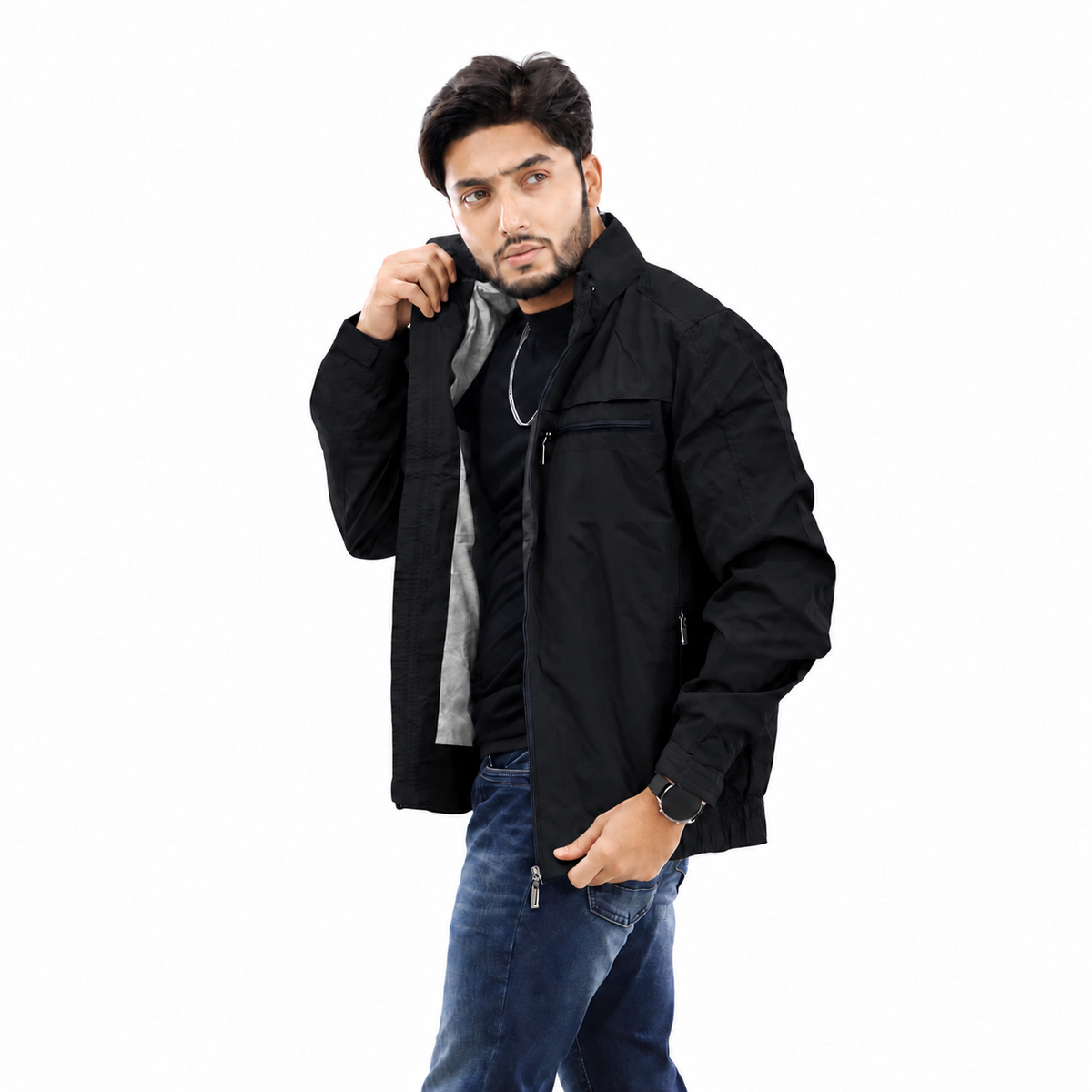 Exclusive Men’s New Lightweight Winter Jacket- Katar- Black