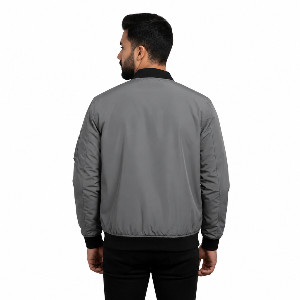 Men's Premium jacket Vision Bomber_Light grey