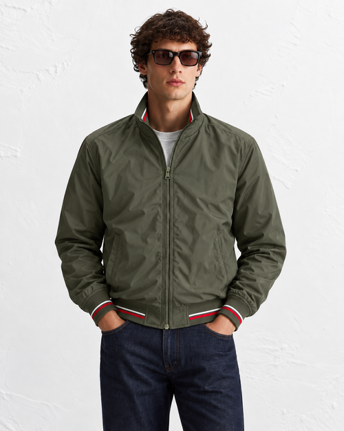 AW06 Men's Olive Green Bomber Jacket