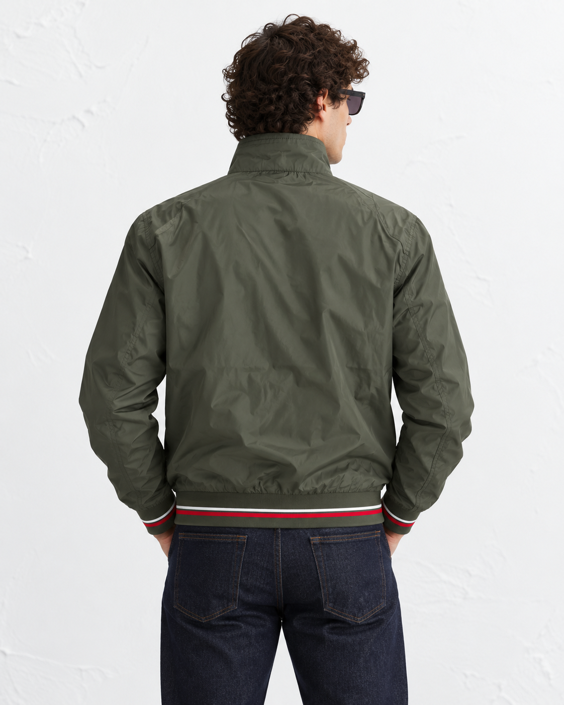 AW06 Men's Olive Green Bomber Jacket