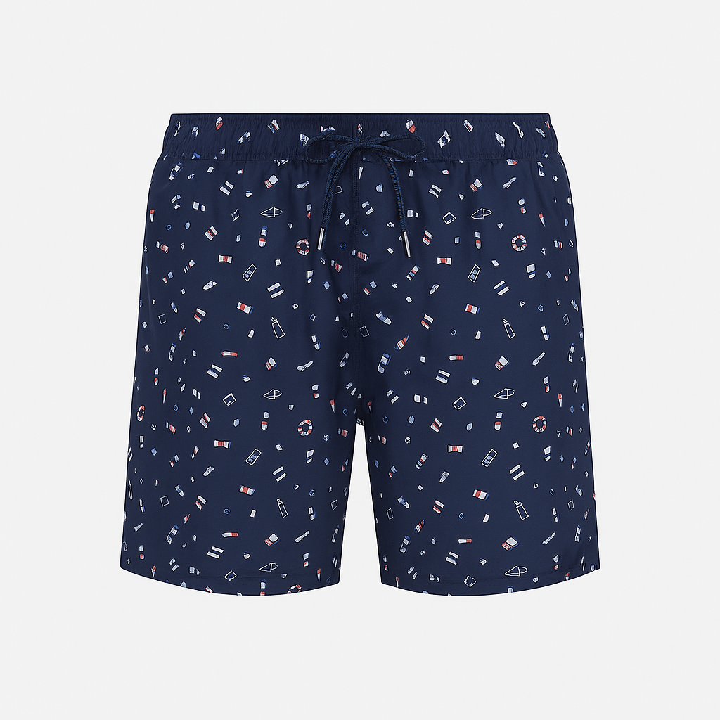 Outwear- Shorts For Men's Swimwear Blue print