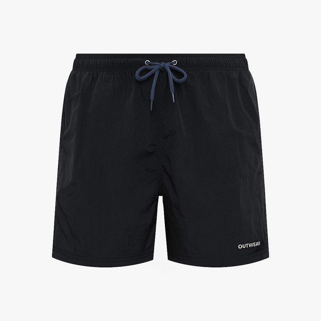 Outwear- Shorts For Men's Swimwear Black