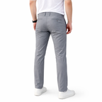 Men’s Slim Fit Light Grey Stretch Chinos – Modern Smart Casual Pants