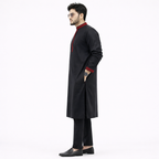 Outwear Exclusive Cotton Embroidery Panjabi - A3_Black