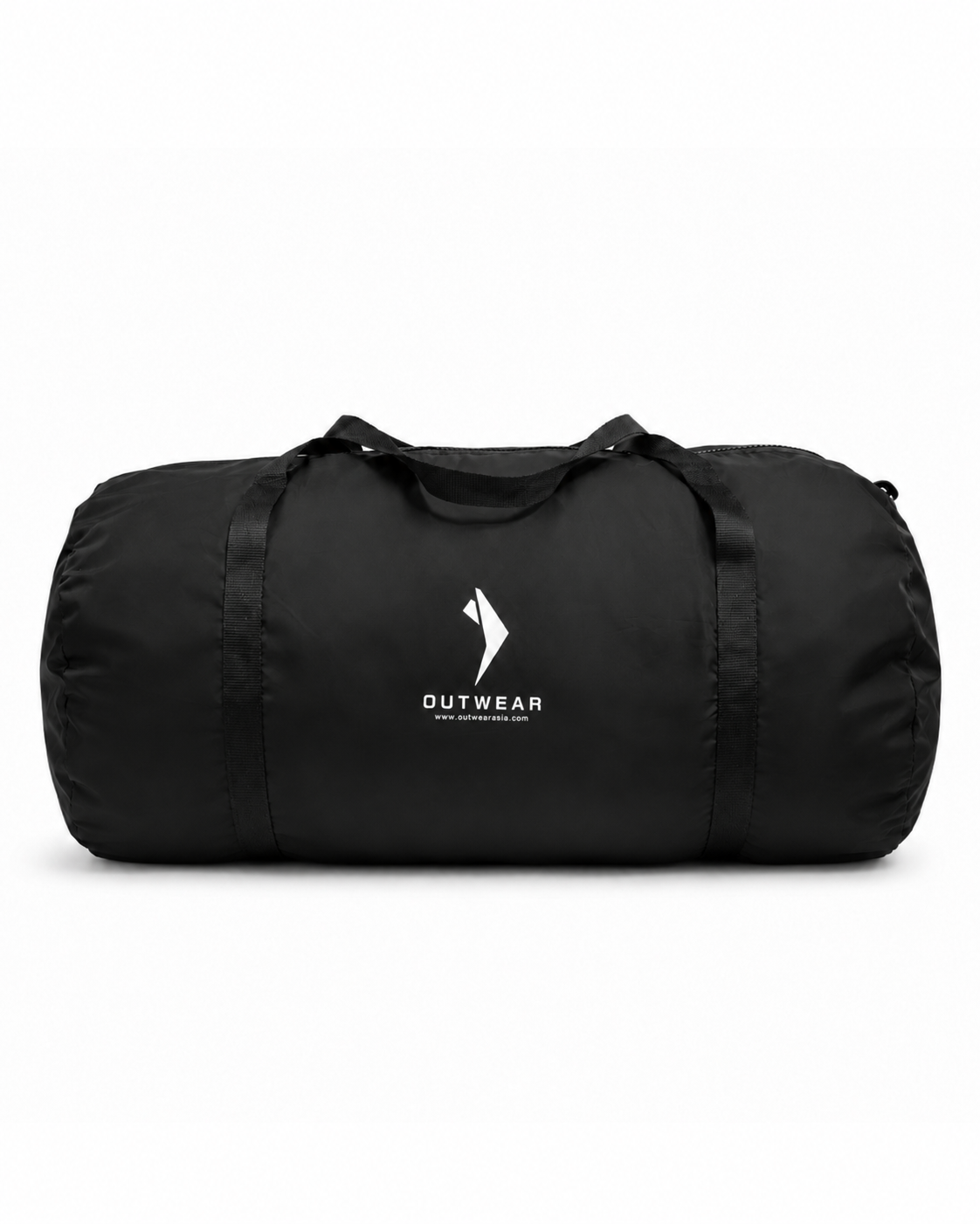 OUTWEAR Black Gym Duffel Bag | Lightweight Sports & Travel Bag with Dual Carry Handles