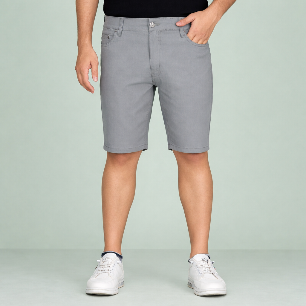 Men’s Classic Olive Cotton Chino Shorts – Slim Fit Casual Summer Shorts