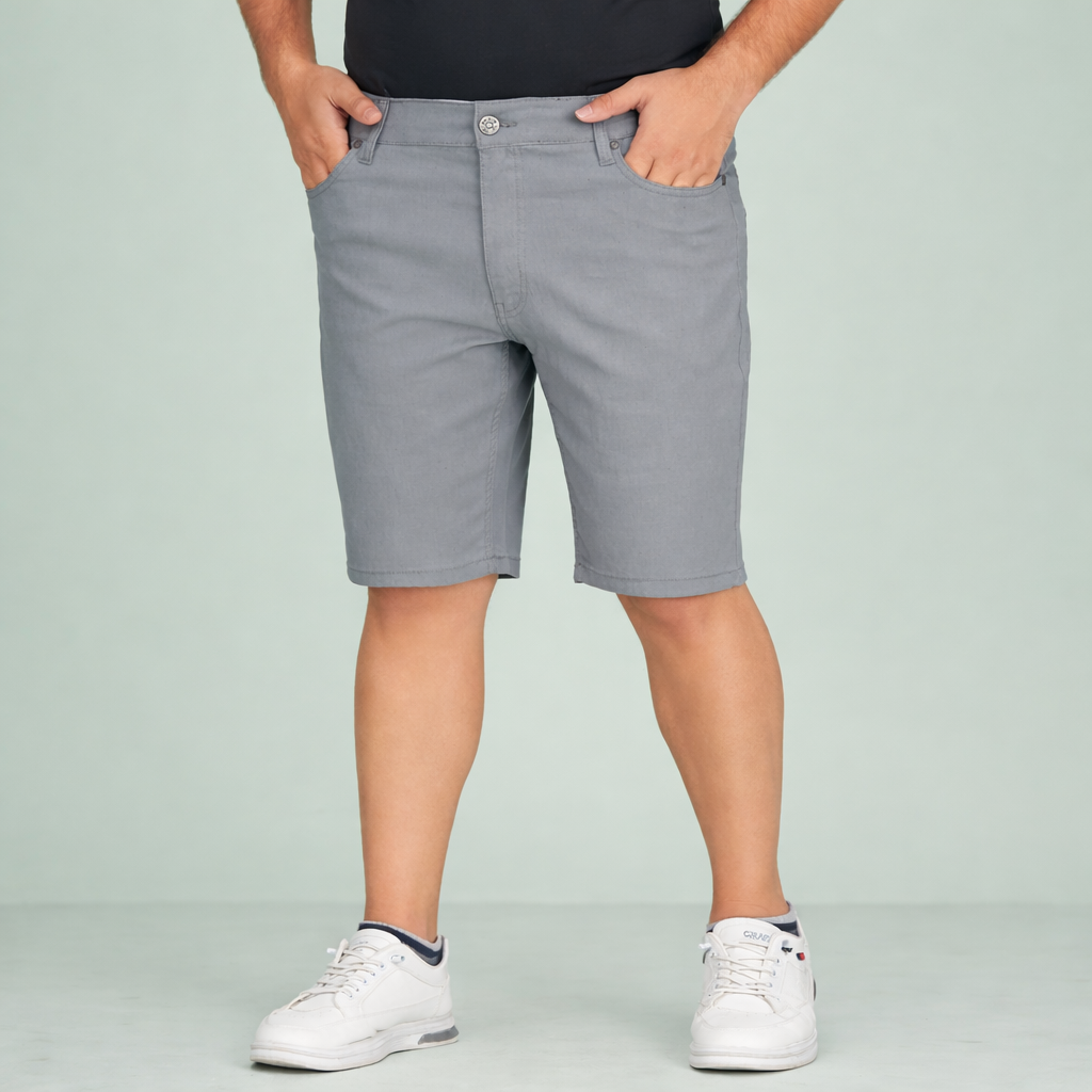 Men’s Classic Olive Cotton Chino Shorts – Slim Fit Casual Summer Shorts