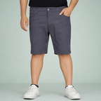 Men’s Denim Blue Cotton Chino Shorts – Slim Fit Casual Summer Shorts