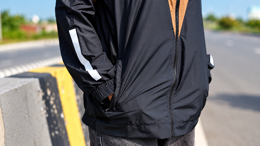 Biker Windbreaker Typhoon -Camel Brown