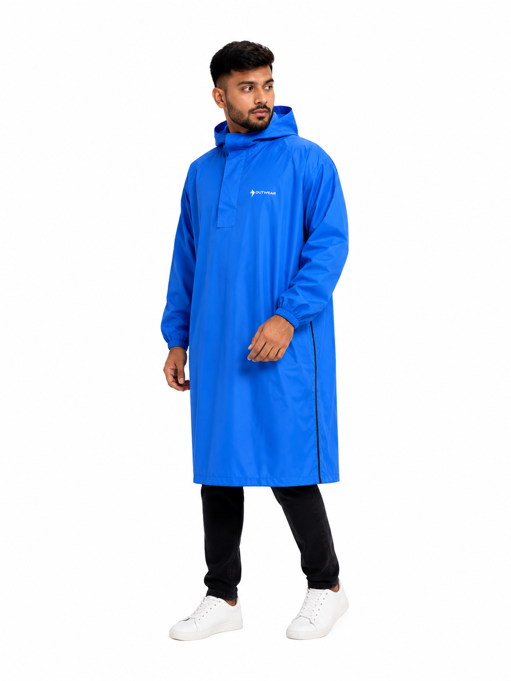 Men’s Waterproof Long Rain Poncho with Hood