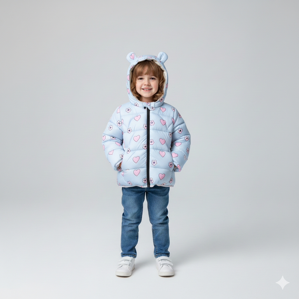 Outwear Printed Toddler Jacket sky blue